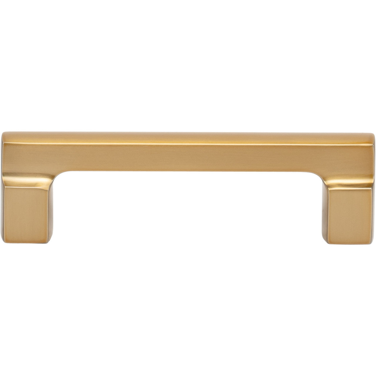 Atlas A522-WB: 96mm cc Reeves Square Bar Cabinet Pull - Warm Brass