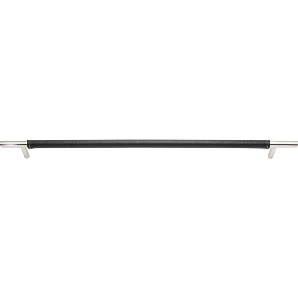 Atlas AP05-BL-CH: 17" cc Zanzibar Appliance Pull - Black/Polished Chrome