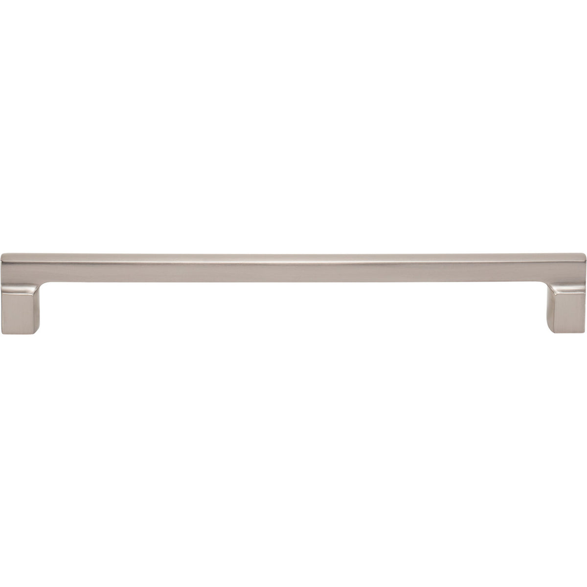 Atlas A526-BRN: 224mm cc Reeves Square Bar Cabinet Pull - Brushed Nickel