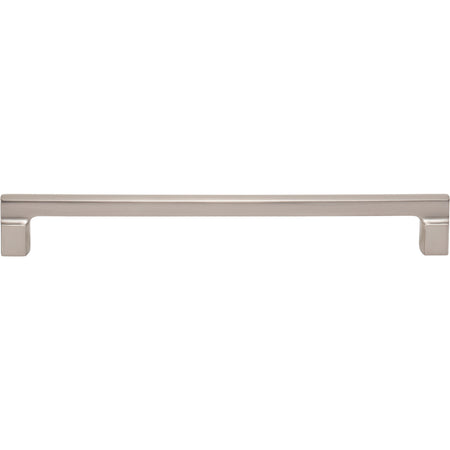 Atlas A526-BRN: 224mm cc Reeves Square Bar Cabinet Pull - Brushed Nickel