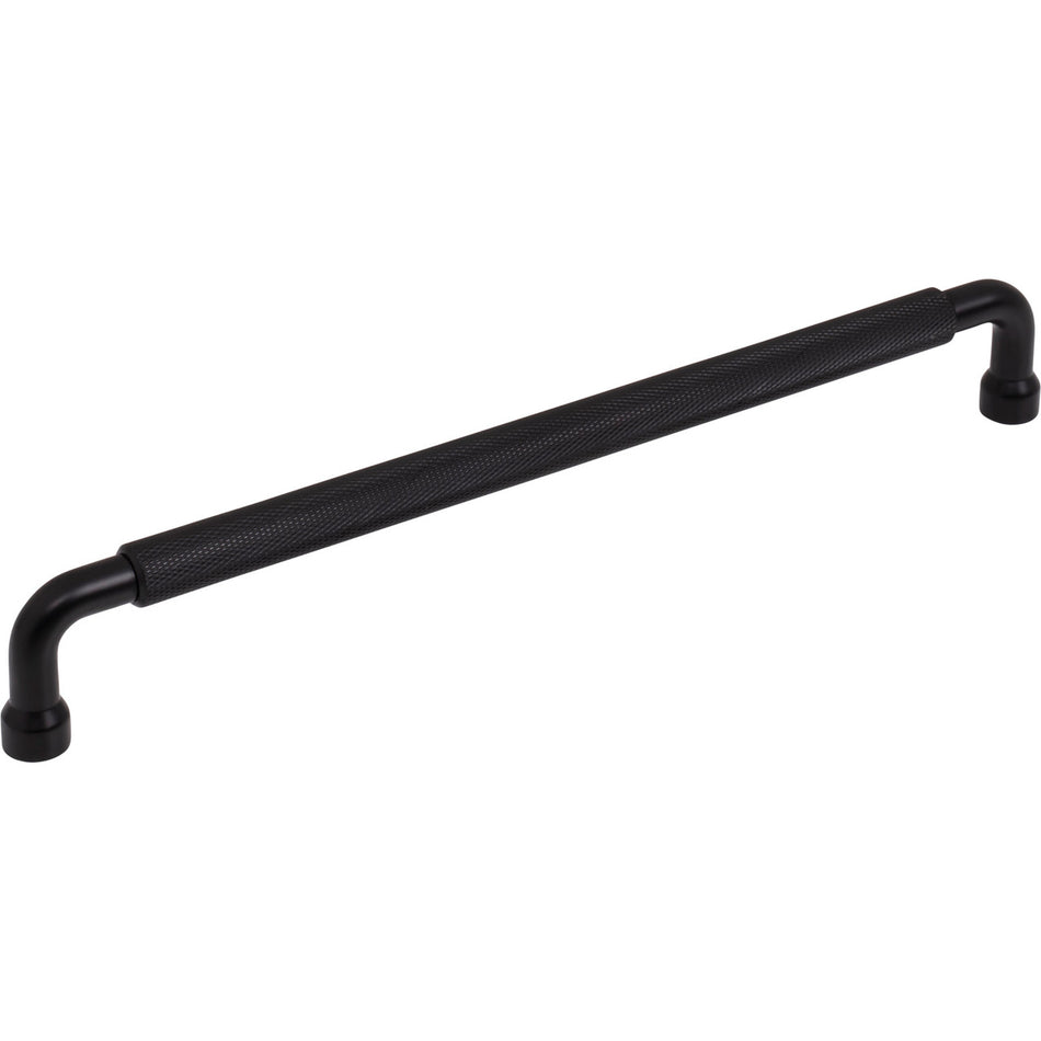 Top Knobs TK3266BLK: 8-13/16" cc Garrison Bar Cabinet Pull - Flat Black