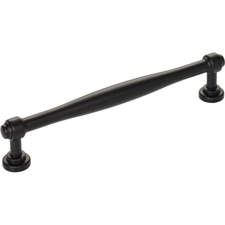 Top Knobs TK3073BLK: 6-5/16" cc Regent's Park Ulster Cabinet Pull - Flat Black