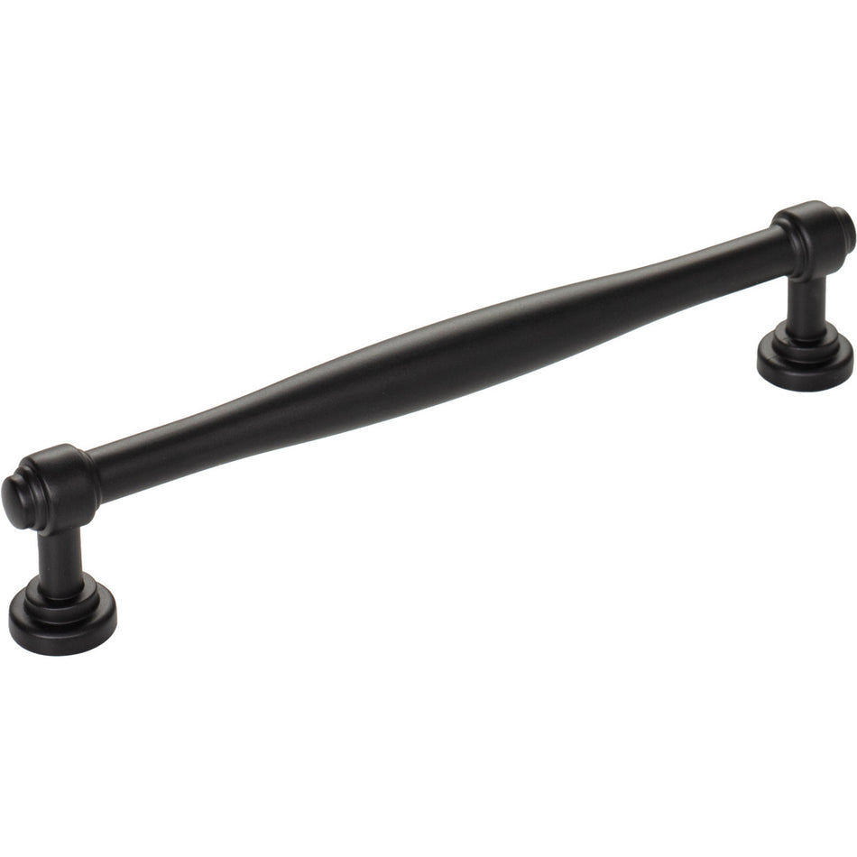 Top Knobs TK3073BLK: 6-5/16" cc Regent's Park Ulster Cabinet Pull - Flat Black