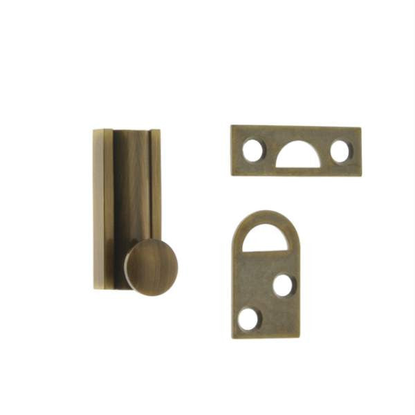 IDH Brass 11041-005: 1-1/2" Classic Solid Brass Surface Bolt - Antique Brass