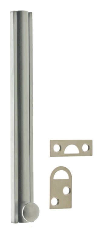 IDH Brass 11046-26D: 6" Classic Surface Bolt - Satin Chrome