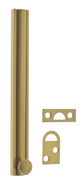 IDH Brass 11066-004: 8" Classic Surface Bolt - Satin Brass