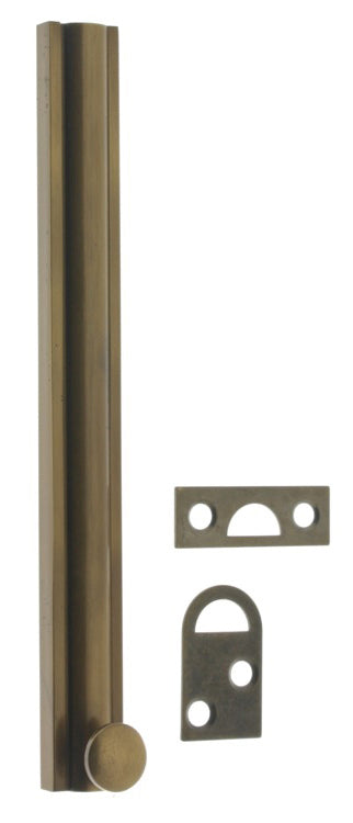 IDH Brass 11066-005: 8" Classic Surface Bolt - Antique Brass