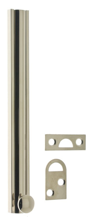 IDH Brass 11066-014: 8" Classic Surface Bolt - Bright Nickel