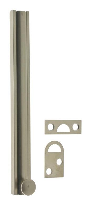 IDH Brass 11066-015: 8" Classic Surface Bolt - Satin Nickel