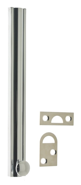 IDH Brass 11066-026: 8" Classic Surface Bolt - Polished Chrome