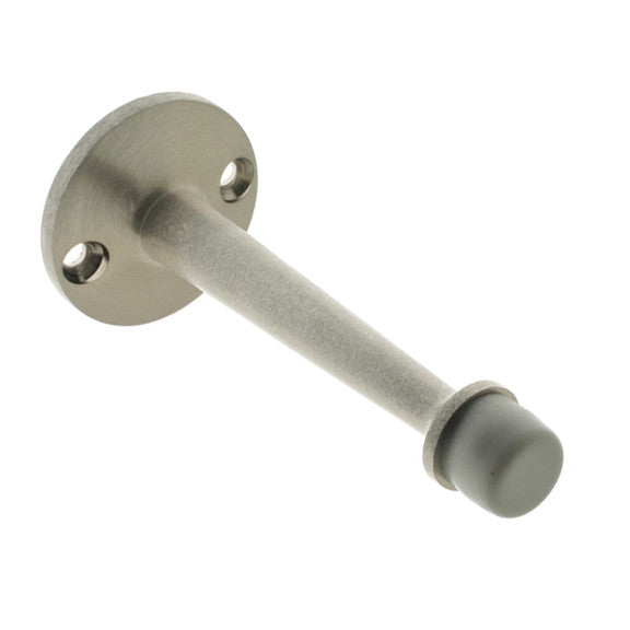 IDH Brass 13004-015: 3-3/4" Solid Brass Door Stop - Satin Nickel