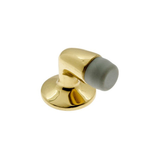 IDH Brass 13007-003: 1-3/8" Gooseneck Mini Door Stop - Polished Brass