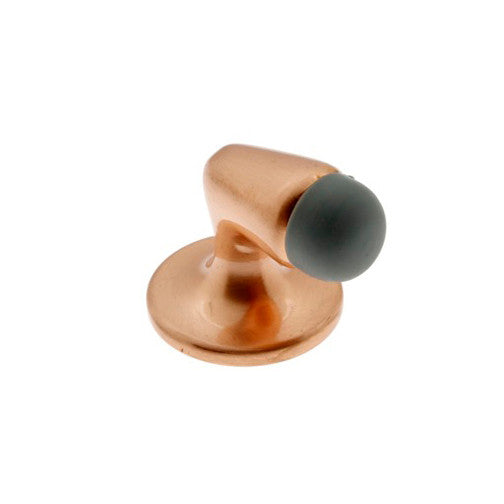 IDH Brass 13007-008: 1-3/8" Gooseneck Mini Door Stop - Bright Copper