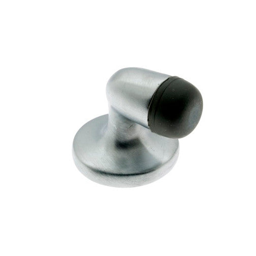 IDH Brass 13007-26D: 1-3/8" Gooseneck Mini Door Stop - Satin Chrome