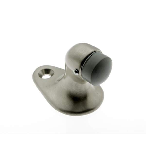 IDH Brass 13012-015: 2" Gooseneck Small Door Stop - Satin Nickel