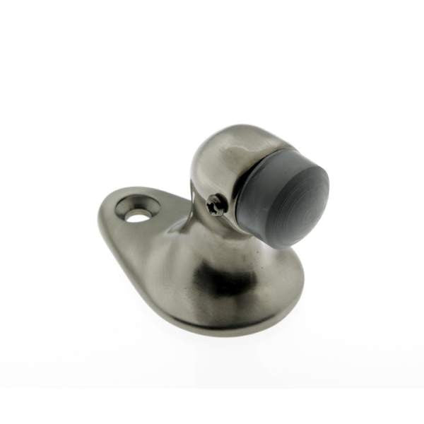 IDH Brass 13012-15A: 2" Gooseneck Small Door Stop - Antique Nickel