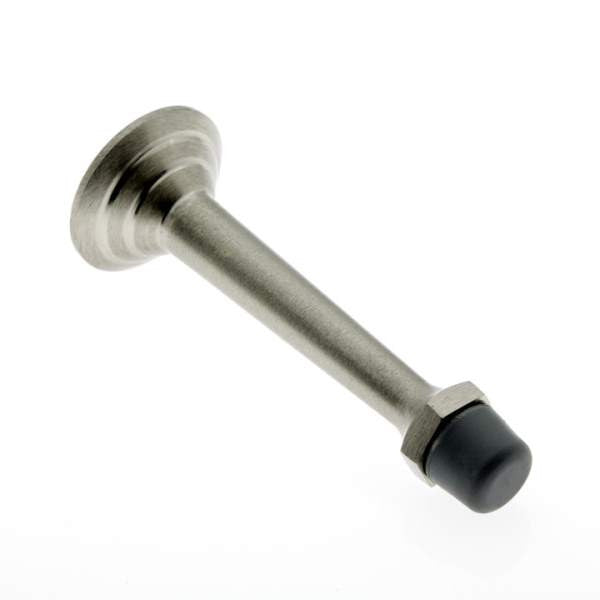 IDH Brass 13013-015: 3-3/4" Door Stop w/Fancy Base - Satin Nickel