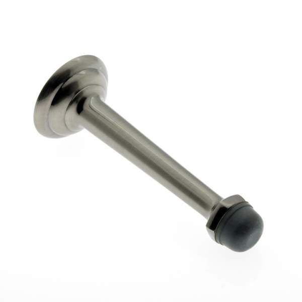 IDH Brass 13013-15A: 3-3/4" Door Stop w/Fancy Base - Antique Nickel
