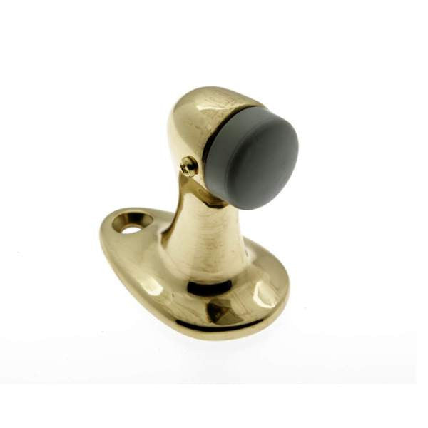 IDH Brass 13014-003: 2-7/8" Large Gooseneck Door Stop - Polished Brass