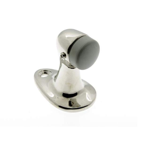 IDH Brass 13014-014: 2-7/8" Large Gooseneck Door Stop - Bright Nickel
