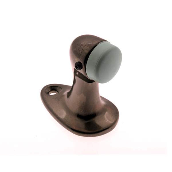 IDH Brass 13014-08A: 2-7/8" Large Gooseneck Door Stop - Antique Copper
