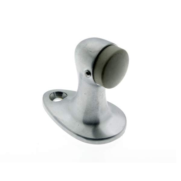 IDH Brass 13014-26D: 2-7/8" Large Gooseneck Door Stop - Satin Chrome