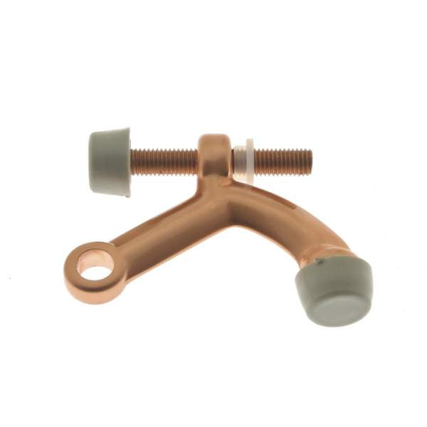 IDH Brass 13029-008: 2-1/2" Solid Brass Hinge Pin Door Stop - Bright Copper