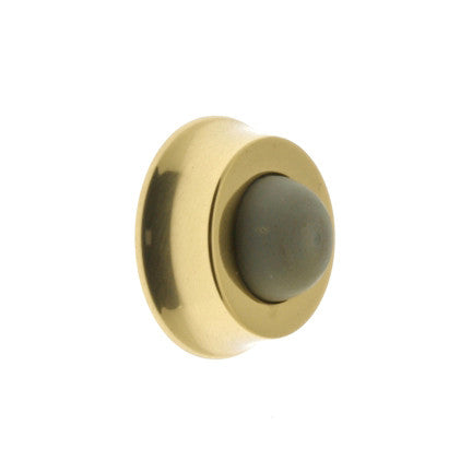 IDH Brass 13045-003: 1" Solid Brass Flush Door Bumper - Polished Brass