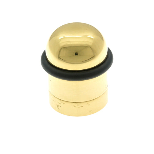 IDH Brass 13080-3NL: 1-3/4" Bullet Door Stop - Polished Brass No Lacquer