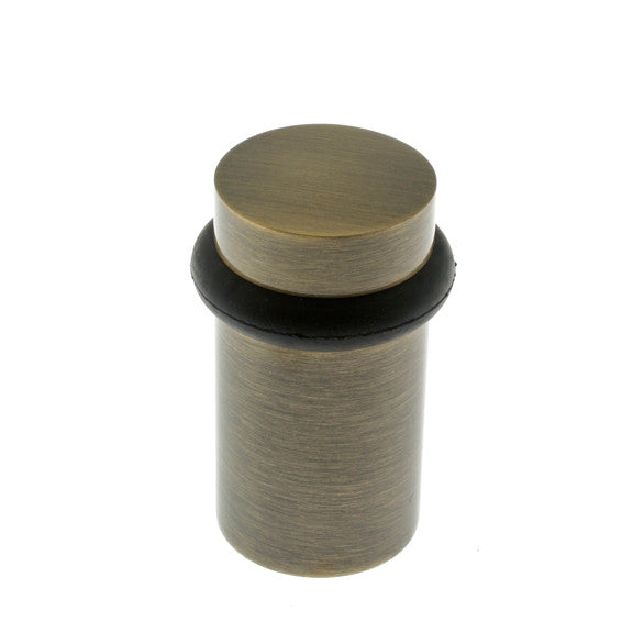 IDH Brass 13087-005: 2-1/4" Flat Top Door Stop Ring Design - Antique Brass