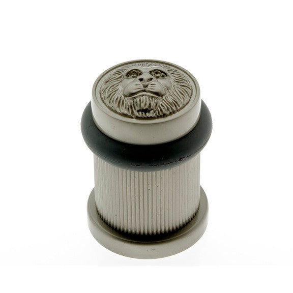 IDH Brass 13090-015: 2" Lion Head Bullet Door Stop - Satin Nickel