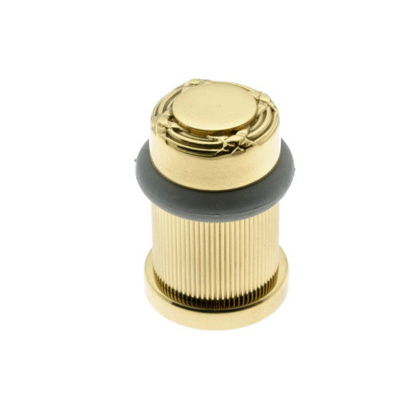 IDH Brass 13092-003: 2" Ribbon & Reed Door Stop - Polished Brass