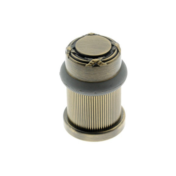 IDH Brass 13092-005: 2" Ribbon & Reed Door Stop - Antique Brass