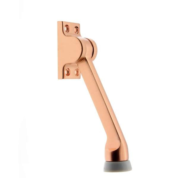 IDH Brass 13102-008: 5-1/2" Square Kickdown Door Stop - Bright Copper