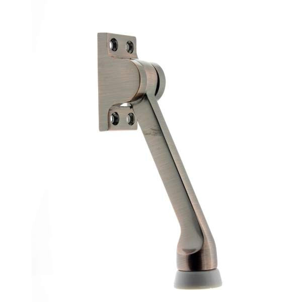IDH Brass 13102-08A: 5-1/2" Square Kickdown Door Stop - Antique Copper