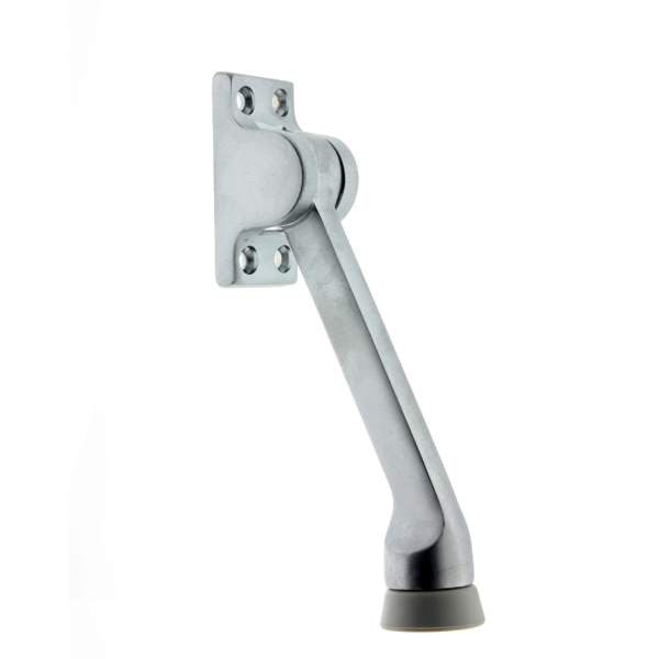 IDH Brass 13102-26D: 5-1/2" Square Kickdown Door Stop - Satin Chrome