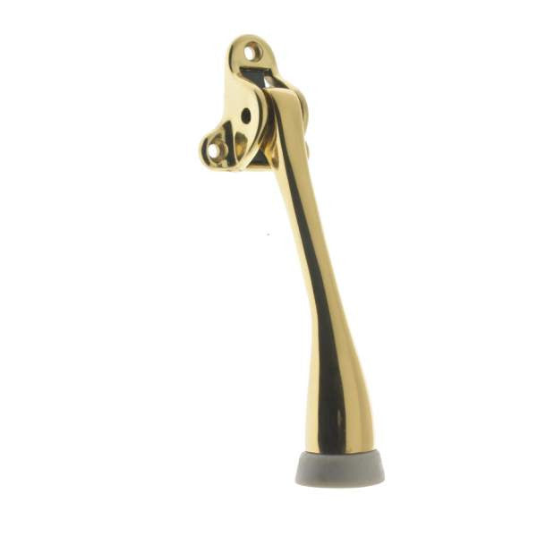 IDH Brass 13107-003: 5" Triangle Kickdown Door Stop - Polished Brass