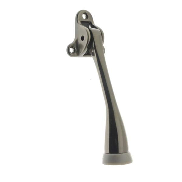 IDH Brass 13107-15A: 5" Triangle Kickdown Door Stop - Antique Nickel