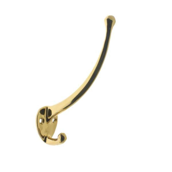 IDH Brass 17011-003: 7" Garment Hook - Polished Brass