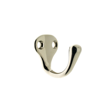 IDH Brass 17014-014: 1-3/8" Single Wall Hook - Bright Nickel