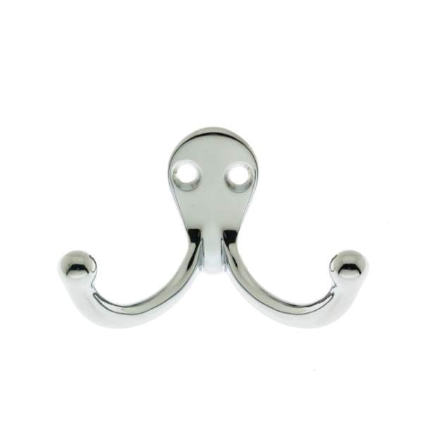 IDH Brass 17016-026: 2-3/4" Double Wall Hook - Polished Chrome