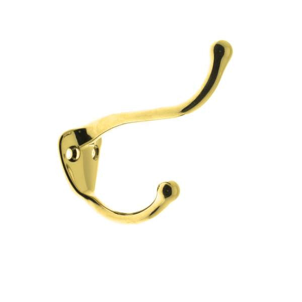 IDH Brass 17020-003: 2-3/4" Coat & Hat Hook - Polished Brass