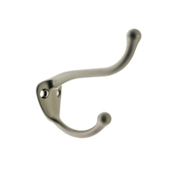 IDH Brass 17020-015: 2-3/4" Coat & Hat Hook - Satin Nickel