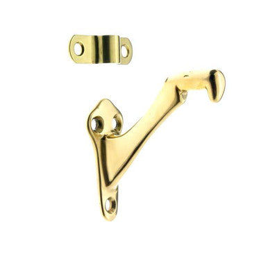 IDH 18014-3NL: 2-3/4" Rail Bracket Tapered Base - Unlacquered Polished Brass