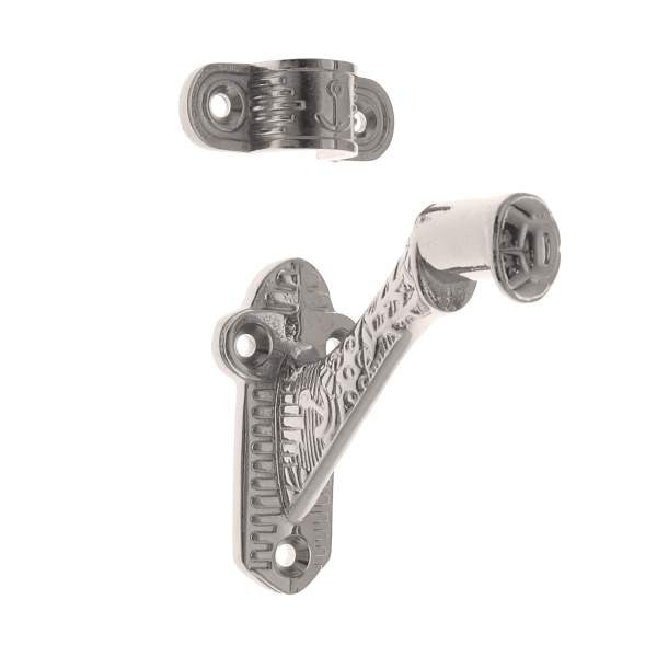 IDH Brass 18016-014: 3" Windsor Hand Rail Bracket - Bright Nickel