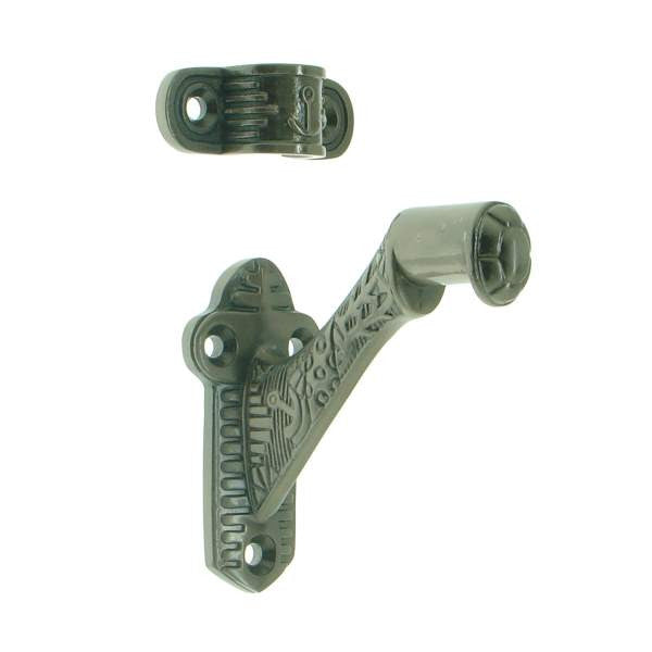 IDH Brass 18016-15A: 3" Windsor Hand Rail Bracket - Antique Nickel