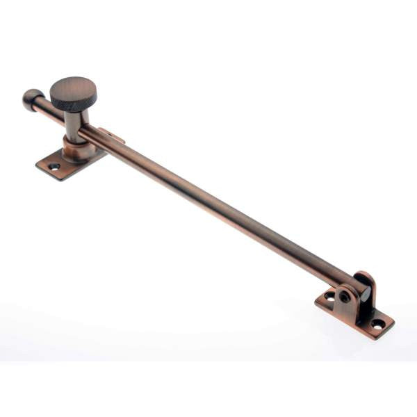 IDH Brass 21001-08A: 10" Swing Casement Adjuster for Windows - Antique Copper