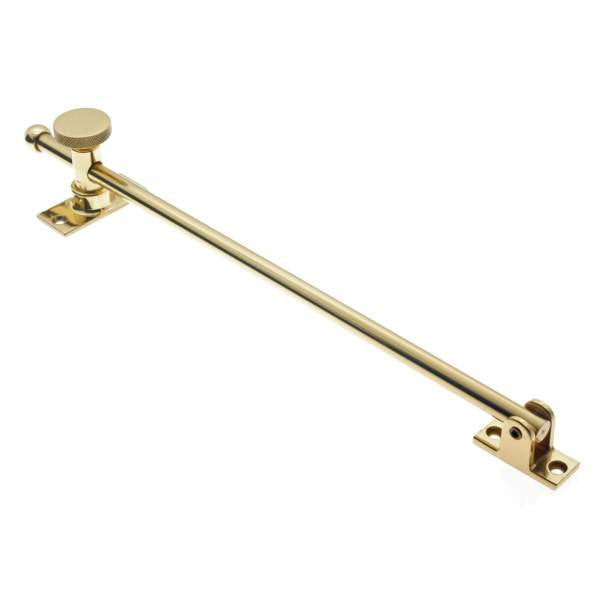 IDH Brass 21002-003: 12" Swing Casement Adjuster for Windows - Polished Brass