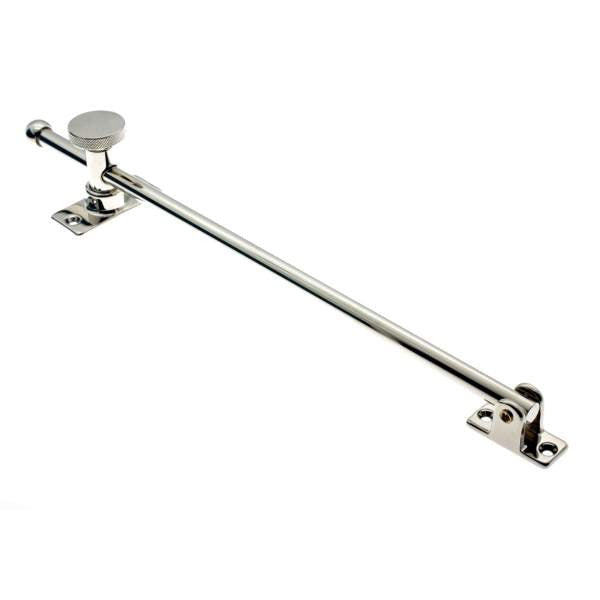 IDH Brass 21002-014: 12" Swing Casement Adjuster for Windows - Bright Nickel