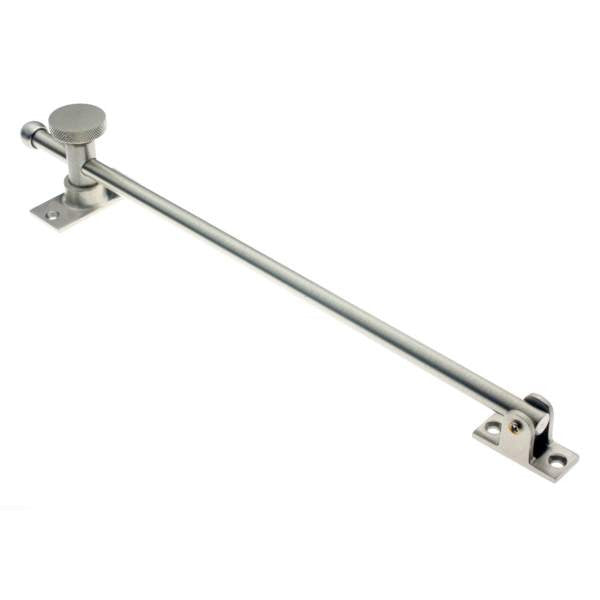 IDH Brass 21002-015: 12" Swing Casement Adjuster for Windows - Satin Nickel